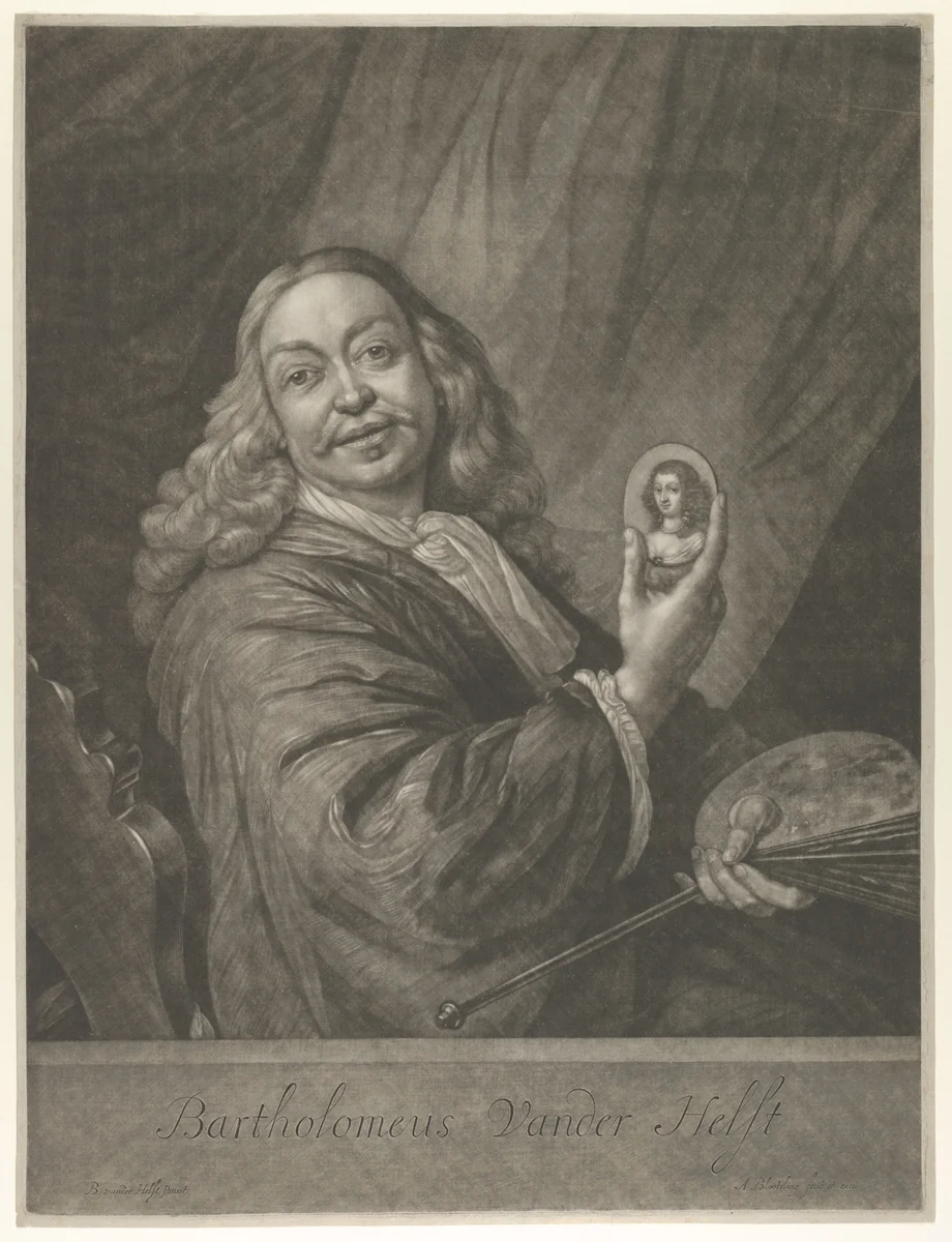 Bartholomeus van der Helst by Abraham Blooteling, print, 1665-1675