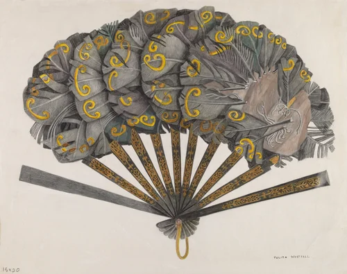 Feather Fan by Tulita Westfall, index of american design, 1937
