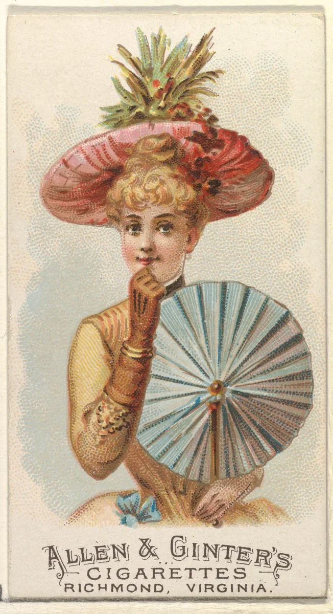 Plate 48, from the Fans of the Period series (N7) for Allen & Ginter Cigarettes Brands by Allen & Ginter, print, 1889