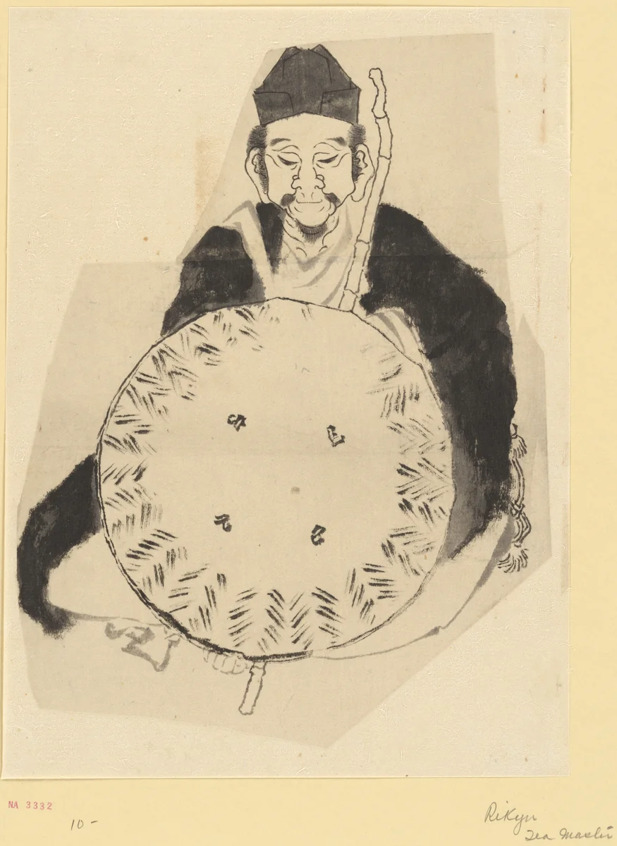 Portrait of the Poet Matsuo Bashō (?) by Katsushika Hokusai (葛飾 北斎), painting, 1760-1849