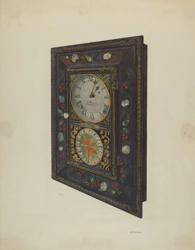 J.C. Brown Clock by William O. Fletcher, index of american design, 1940