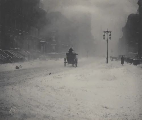 The Blizzard, New York by Alfred Stieglitz, photograph, 1893