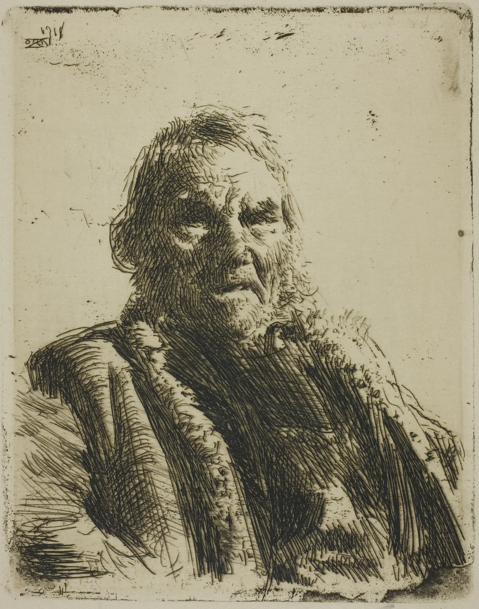 Old Soldier ("Prinsen") by Anders Zorn, print, 1911