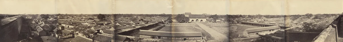 Panorama of Peking, Taken from the South Gate, Leading into the Chinese City by Felice Beato, photograph, 1860
