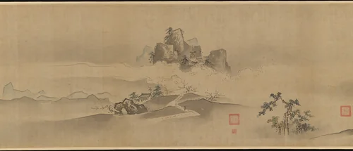 Eight Views of the Xiao and Xiang Rivers by Kano Tsunenobu, painting, 1667-1713