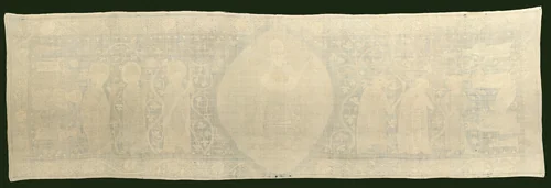 Altarcloth by Sophia, Hadewigis, and Lucardis, textile, 1350-1399