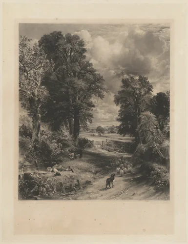 The Cornfield by David Lucas; John Constable, print, 1832