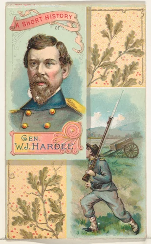 A Short History: General William J. Hardee, from the Histories of Generals series (N114) issued by W. Duke, Sons & Co. to promote Honest Long Cut Smoking and Chewing Tobacco by W. Duke, Sons & Co., print, 1888