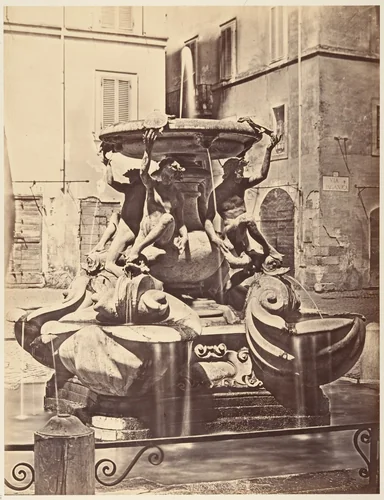 Fontana delle Tartarughe by Eugène Constant, photograph, 1848-1852