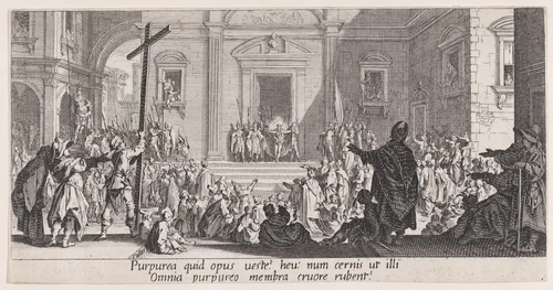 La Présentation au Peuple (The Presentation of Christ to the People), from "La Grande Passion" (The Large Passion) by Jacques Callot, print, 1618-1630