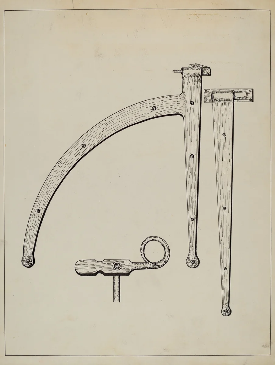 Shutter Hinge and Fastener by James M. Lawson, index of american design, 1936