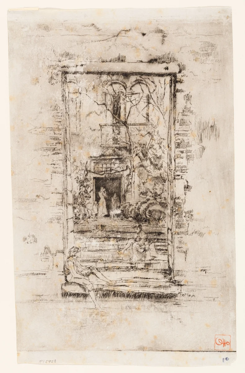 The Garden by James McNeill Whistler, print, 1879-1880