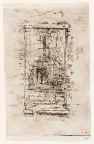The Garden by James McNeill Whistler, print, 1879-1880
