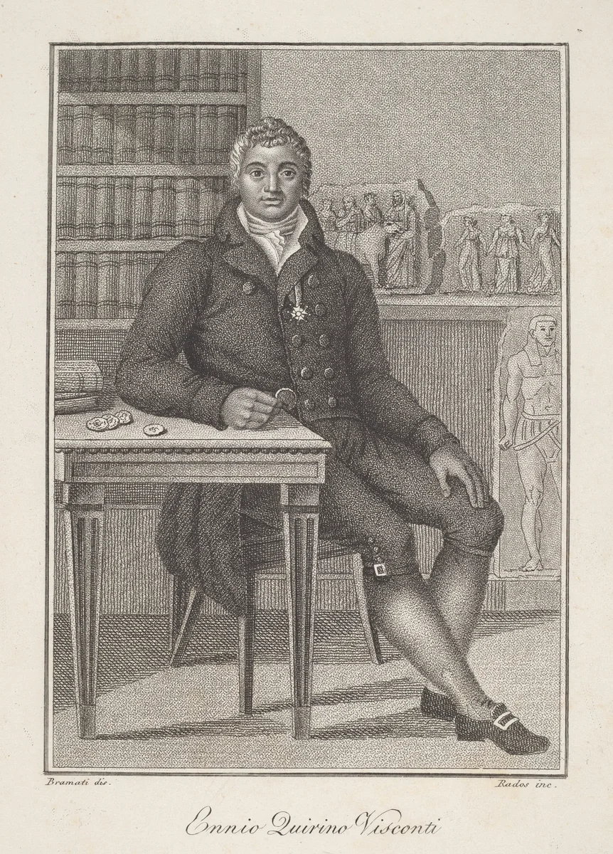 Ennio Quirino Visconti by Luigi Rados, print, 1815-1818