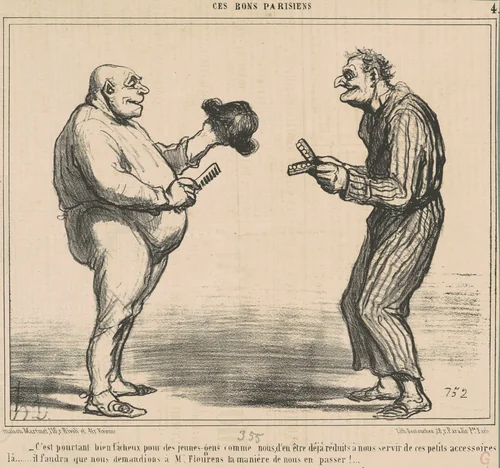 C'est pourtant bien facheux pour ... by Honoré Daumier, print, 1855