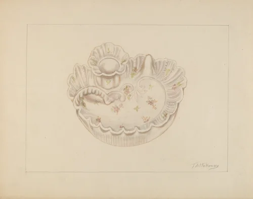 Candle Holder by Thomas Holloway, index of american design, 1937