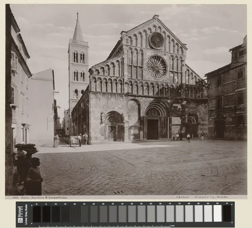 Kathedraal van de Heilige Anastasia, Zadar by anonymous, print, 1889-1910
