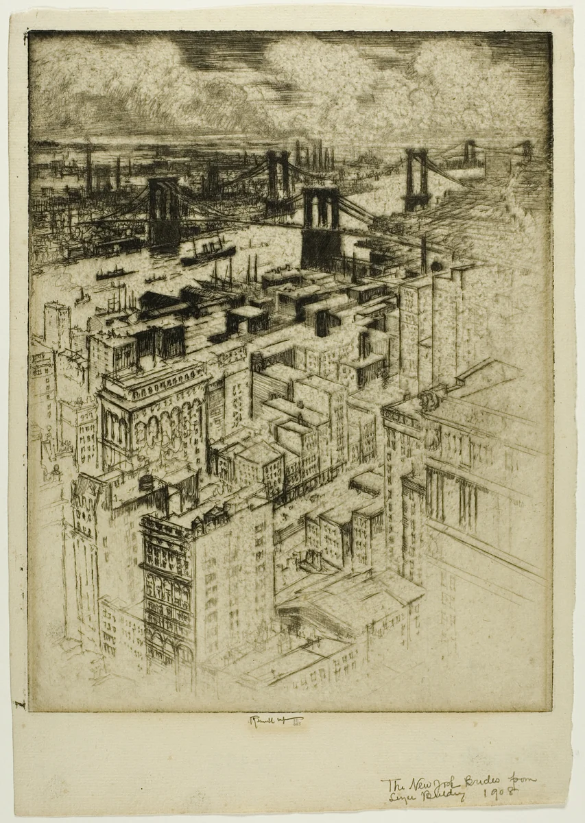 The Bridges by Joseph Pennell, print, 1908