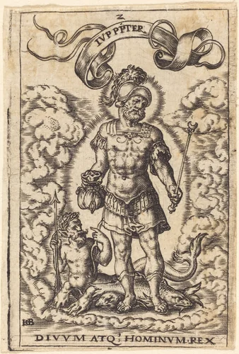 Jupiter by Theodor de Bry, print, 1570-1598