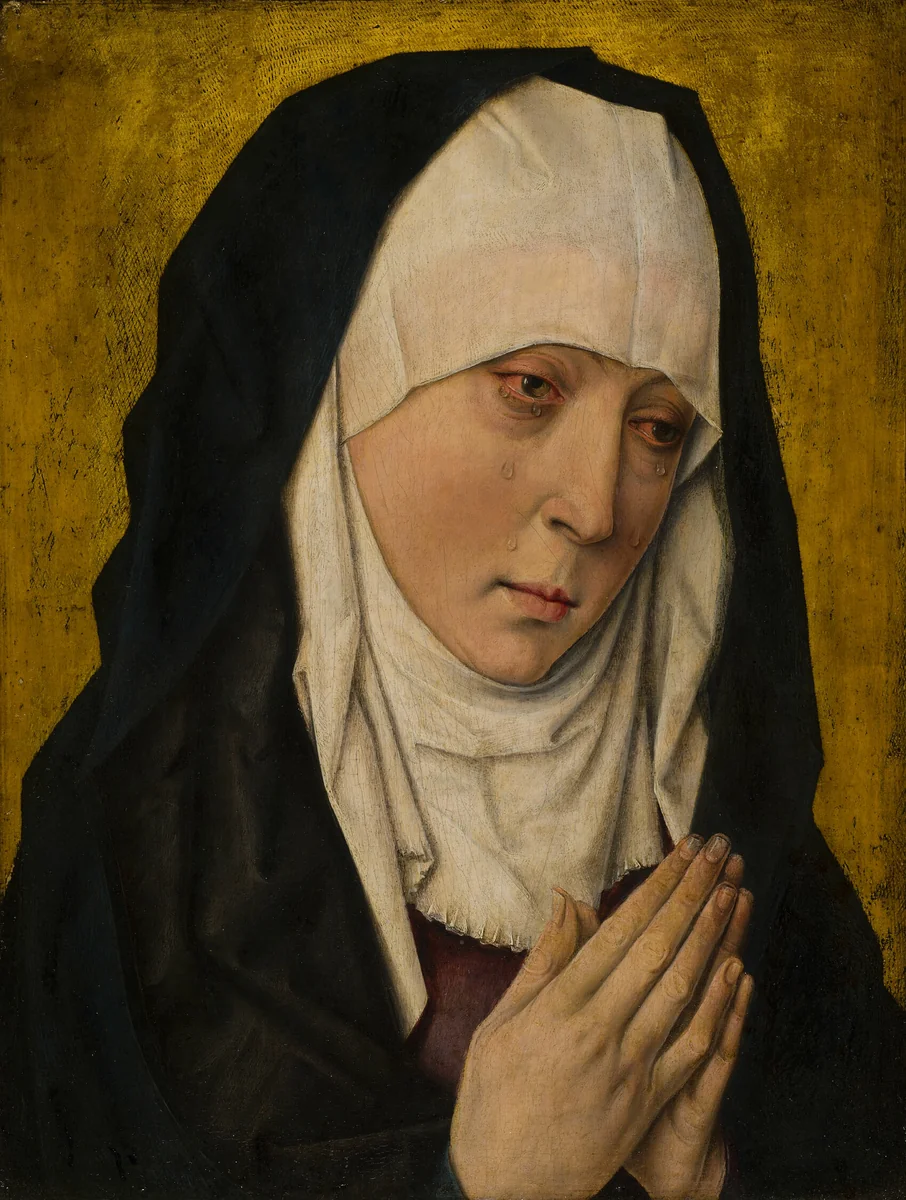 Mater Dolorosa (Sorrowing Virgin) by Dieric Bouts, painting, 1480-1500