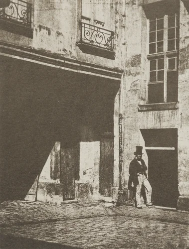 The Courtyard of 21 Quai Bourbon, Paris by Charles Nègre, photograph, 1851