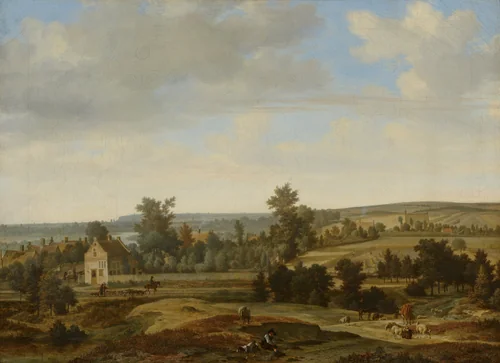 Panorama near Arnhem by Joris van der Haagen, painting, 1649