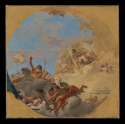 Neptune and the Winds by Giovanni Battista Tiepolo, painting, 1760-1769