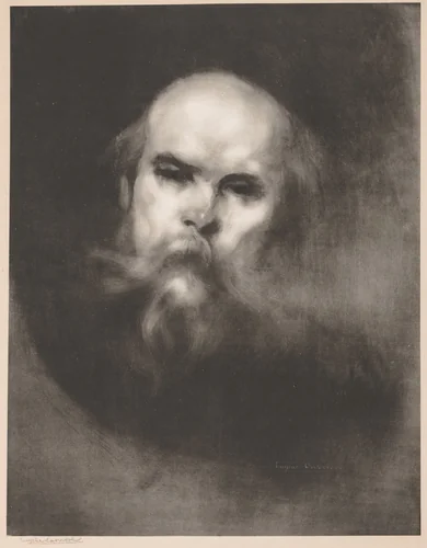 Paul Verlaine by Eugène Carrière, print, 1896