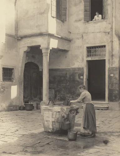 A Venetian Well by Alfred Stieglitz, photograph, 1894