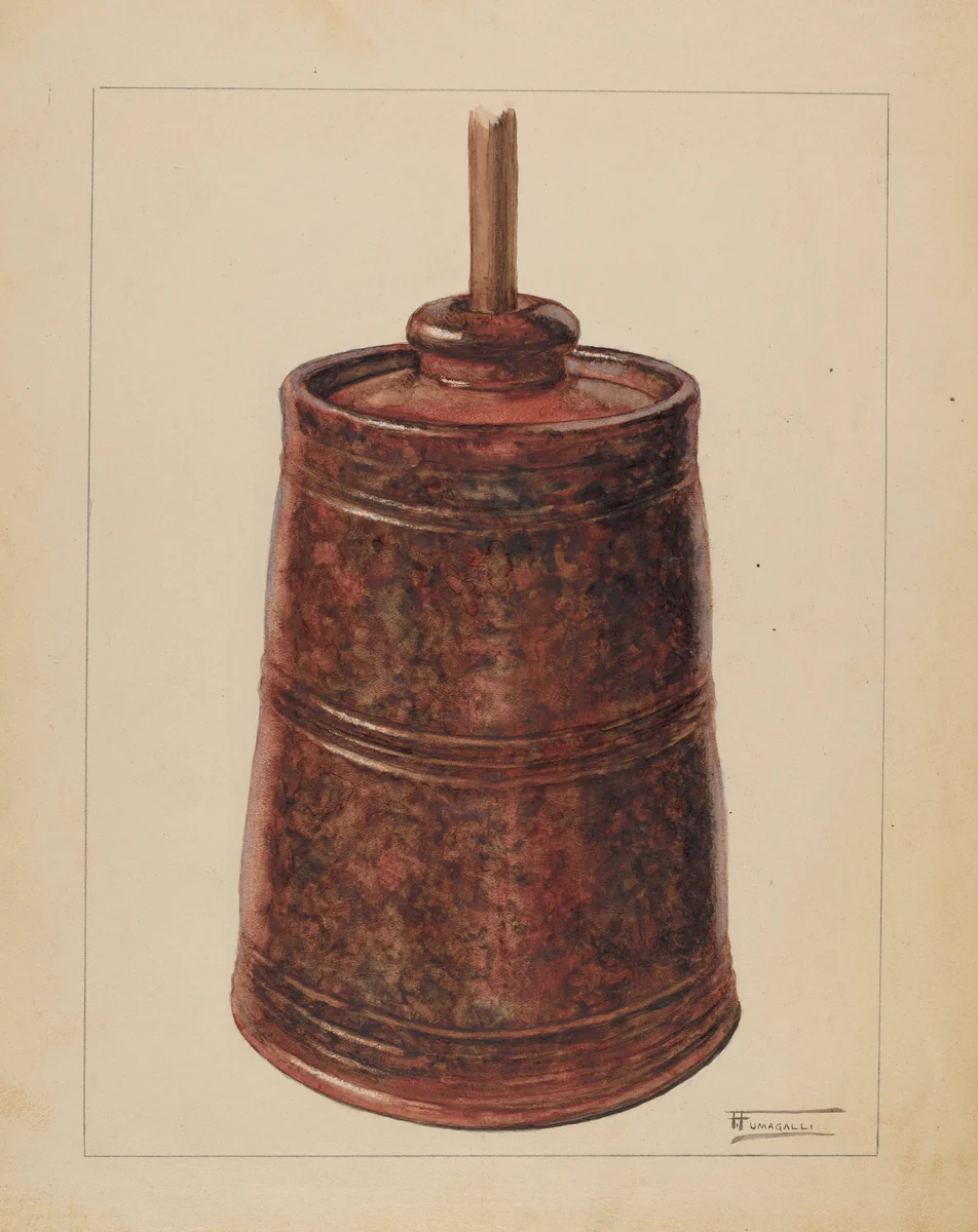 Churn by Frank Fumagalli, index of american design, 1936