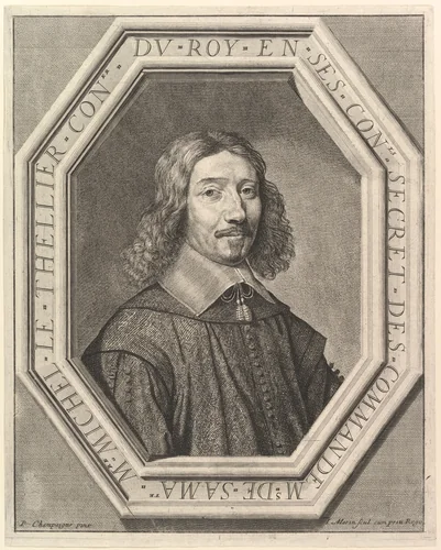Michel Le Tellier conseiller du roi by Jean Morin, print, 1605-1650