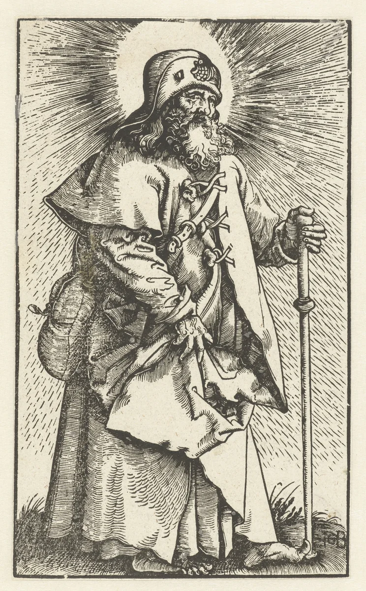 Jakobus de Meerdere als pelgrim by Unknown, print, 1519