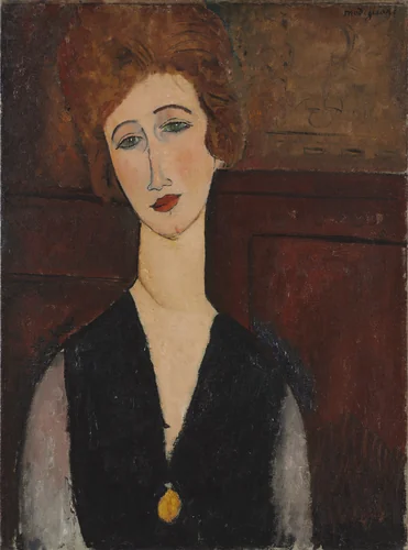 Portrait of a Woman by Amedeo Modigliani, painting, 1917-1918