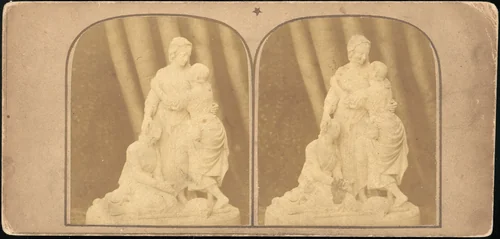 [Pair of Early Stereograph Views of British Statues] by John Browning, photograph, 1850-1919