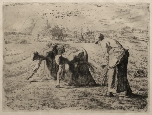 The Gleaners by Jean-François Millet, print, 1850-1861