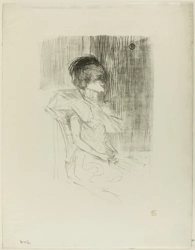 Lender Seated by Henri de Toulouse-Lautrec, print, 1895