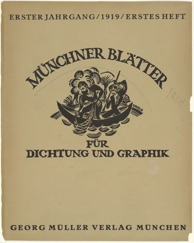 Münchner Blätter für Dichtung und Graphik, vol. 1, nos. 1-11/12 by Max Unold
Richard Seewald
Edwin Scharff
Paul Klee
Rudolf Grossmann
Josef Eberg
Karl Caspar
Walther Teutsch
Heinrich Campendonk
Alfred Kubin
Hans Gött
René Beeh
Adolf Ferdinand Schinnerer
Various Artists, periodical, 1919