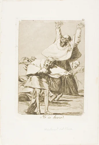 It is Time, plate 80 from Los Caprichos by Francisco José de Goya, print, 1797-1799