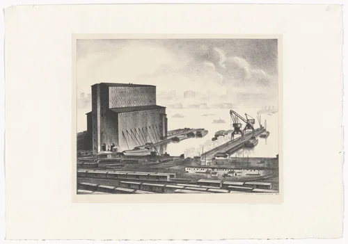 Hoboken by Louis Lozowick, print, 1927