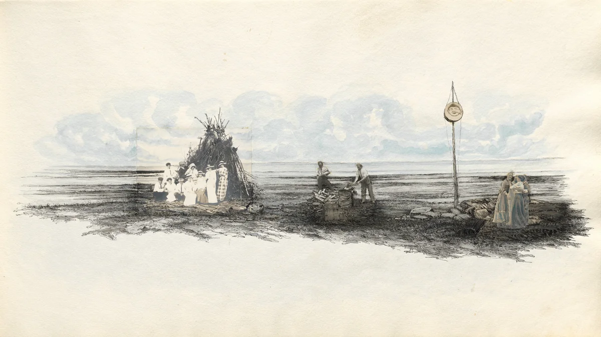 Untitled (page from album titled "July 1913") by Charles Norman Sladen, photograph, 1913