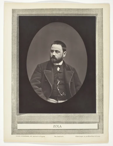 Émile Zola (French novelist, playwright, and journalist, 1840-1902) by Étienne Carjat, photograph, 1871-1876