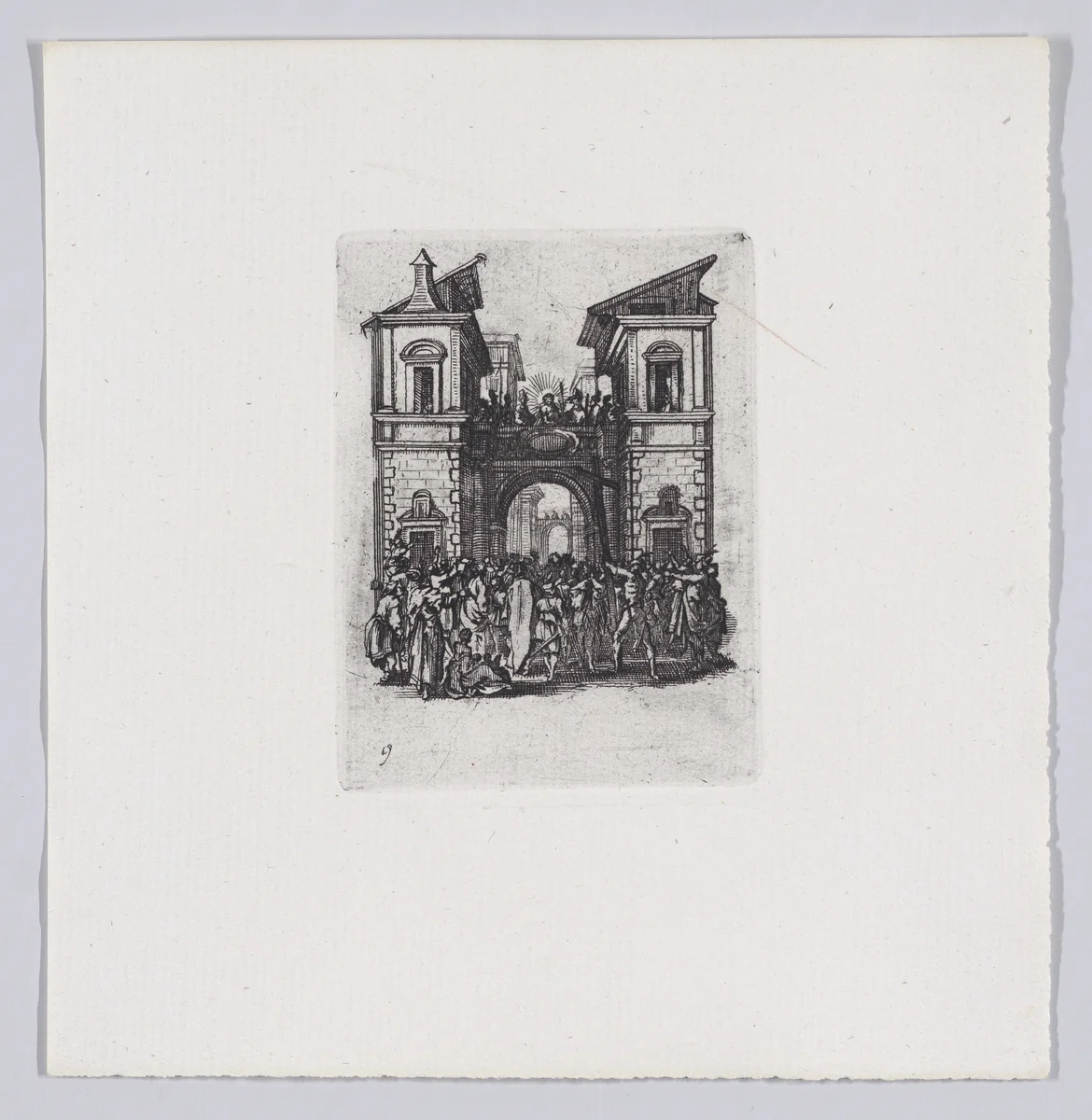 Reverse Copy of La Présentation au Peuple (The Presentation to the People), from La Petite Passion (The Little Passion) by anonymous, print, 1624-1700