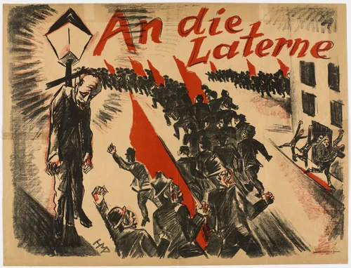 Poster for periodical An die Laterne (To the Lamp Post) by Max Pechstein, design, 1919