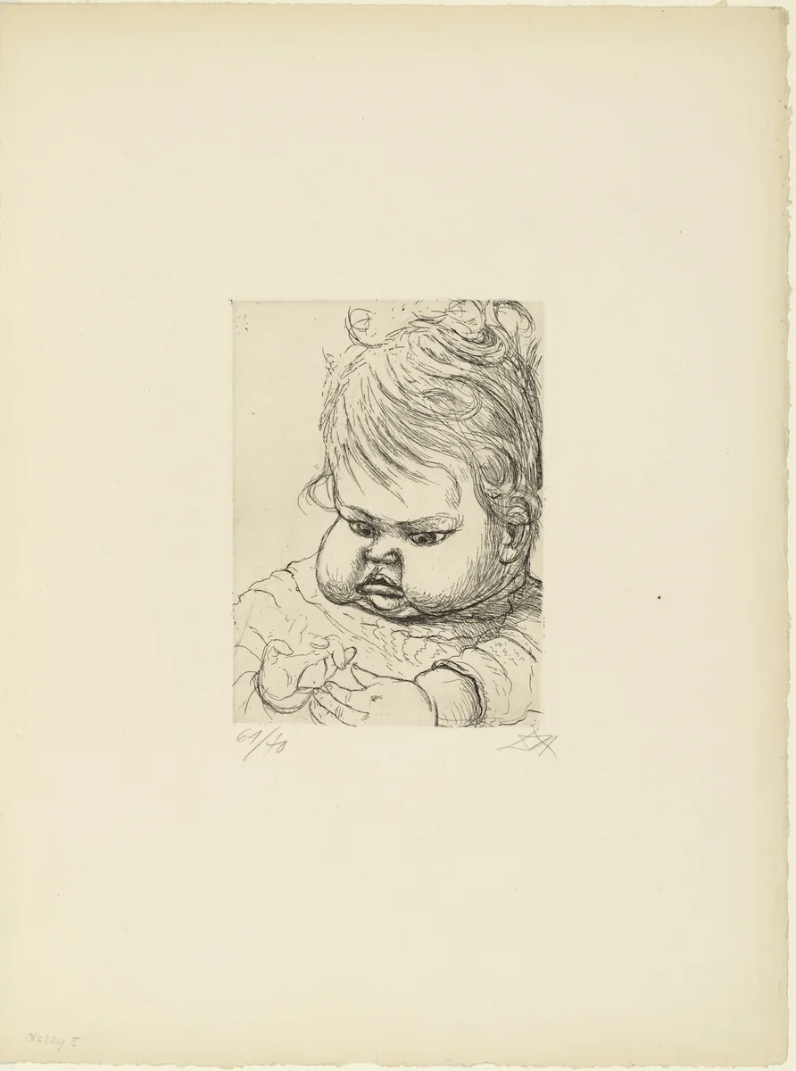Nelly I by Otto Dix, print, 1923