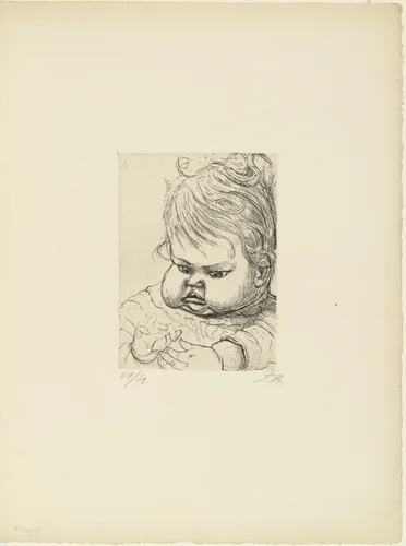 Nelly I by Otto Dix, print, 1923