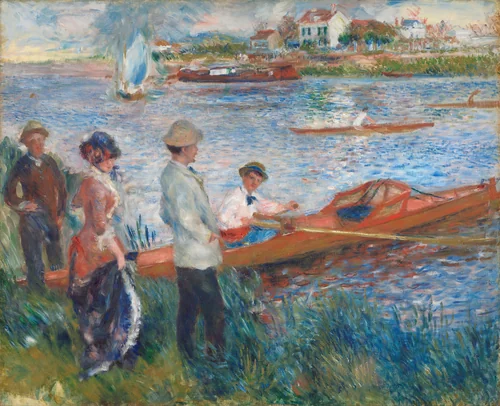 Oarsmen at Chatou by Auguste Renoir, painting, 1879