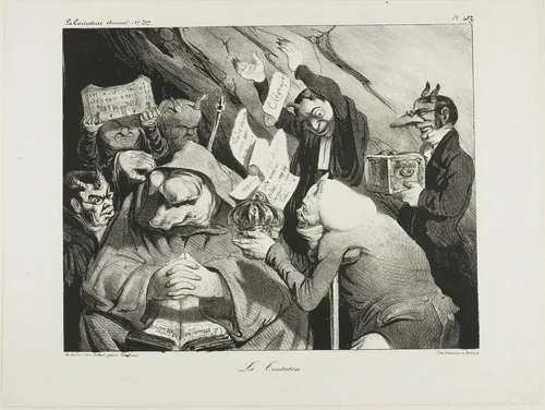 Temptation, plate 453 by Honoré-Victorin Daumier, print, 1835