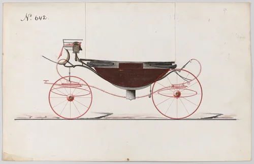 Landau #642 by Brewster & Co., drawing, 1850