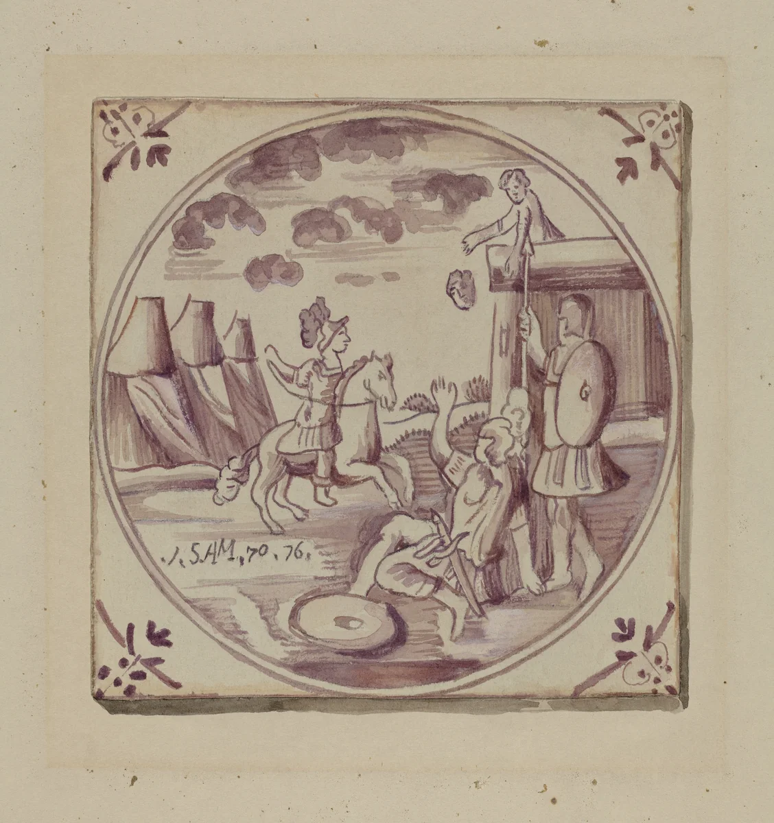 Fireplace Tile by John Dixon, index of american design, 1936