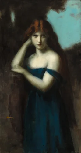 Standing Woman by Jean-Jacques Henner, painting, 1903